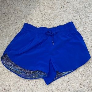 Lululemon choose a side shorts royal blue 3in sz6